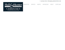Tablet Screenshot of hallandhunter.com